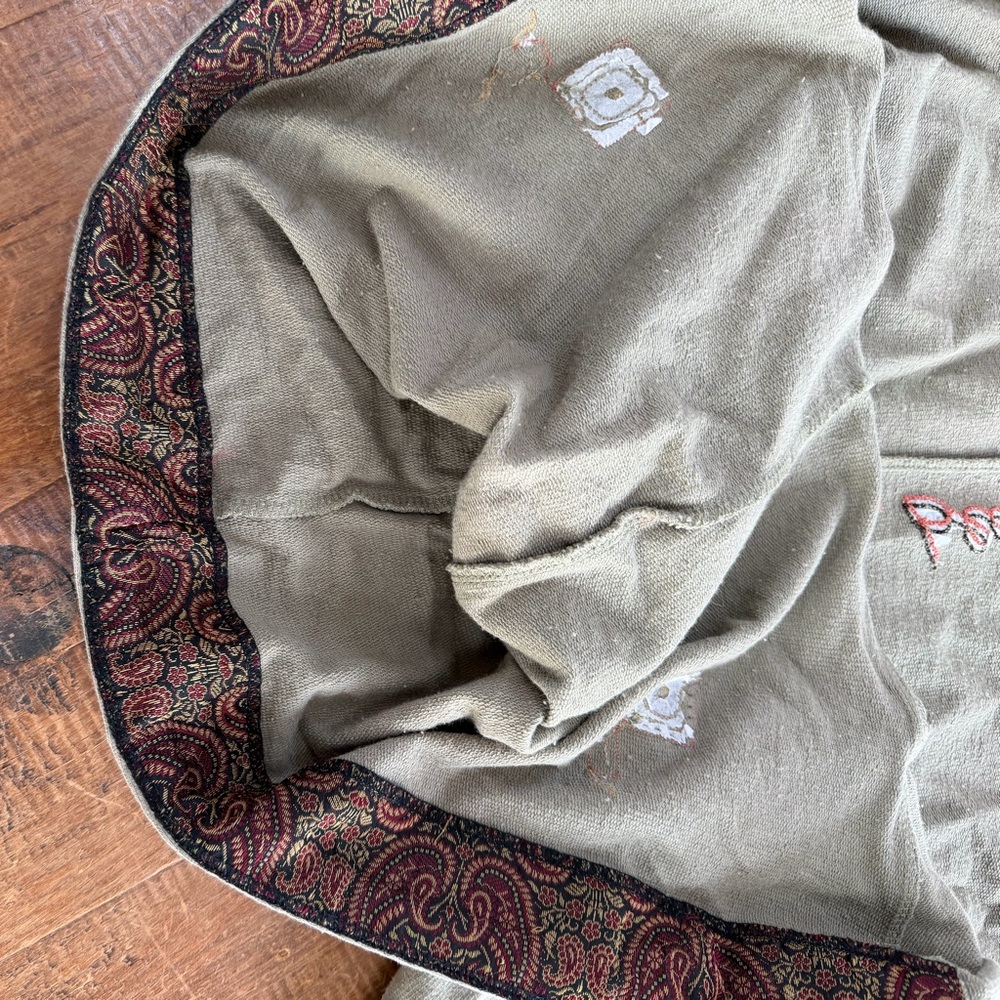 Embroidered Embellished Lightweight Zip Up Jacket With Hood Pockets - Picture 9 of 11